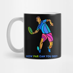 Fun disk golf illustration Mug